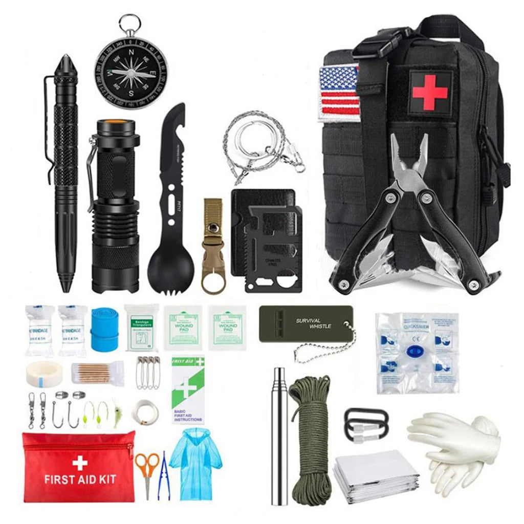 IFAK Survival First Aid Kit — MOLLE Trauma Bag for Hiking & Adventures