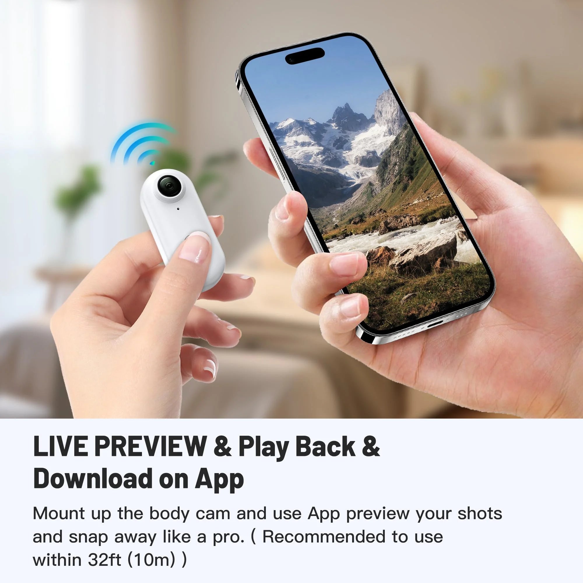 4K Mini Action Body Camera — Waterproof Helmet & Sport Cam with WiFi