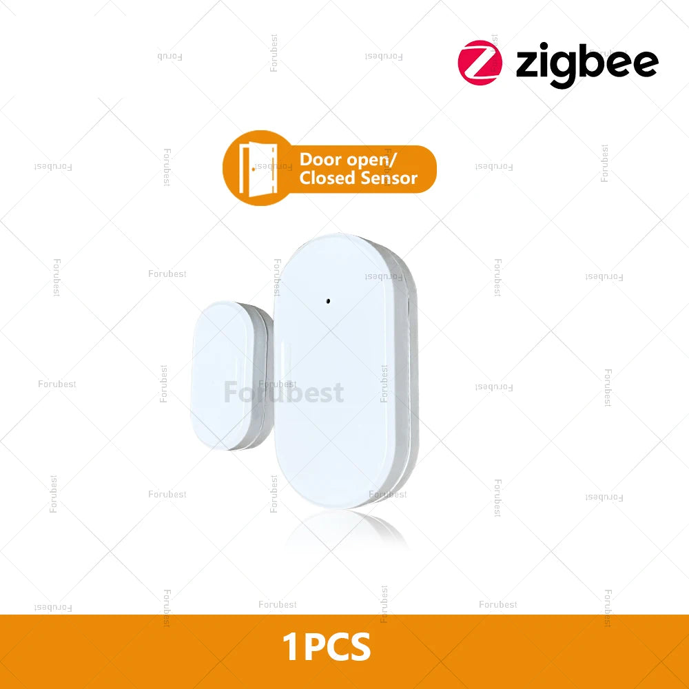 Zigbee Door & Window Sensor — Open/Close Detector with Optional Light & Vibration Detection