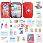 198-Piece Family First Aid Kit — Home, Car, Travel & Camping Ready