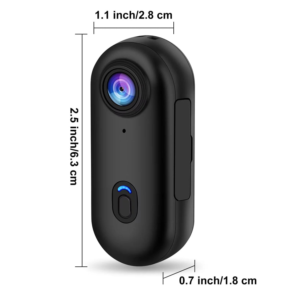 4K Mini Action Body Camera — Waterproof Helmet & Sport Cam with WiFi
