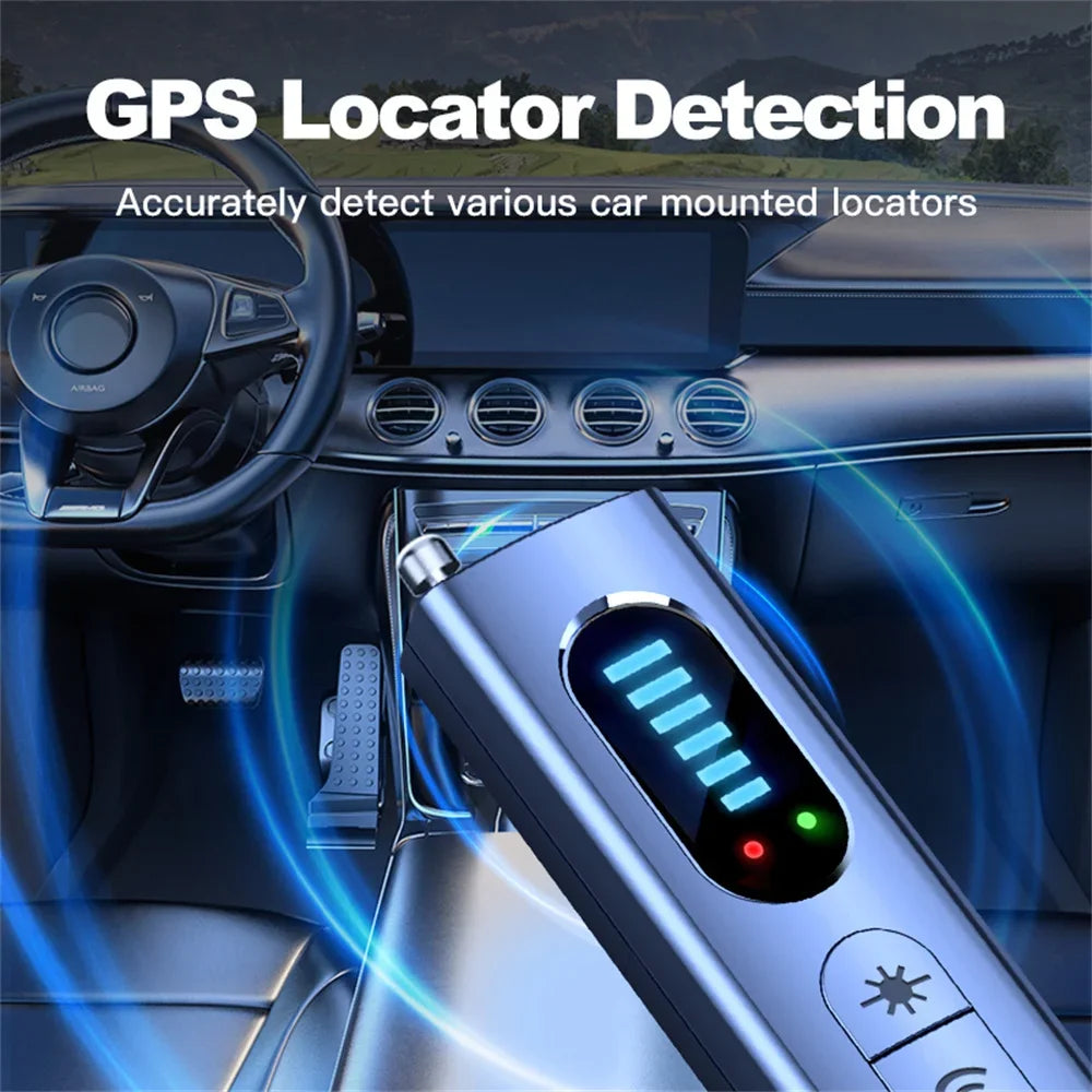 Hidden Camera & Bug Detector — Anti-Spy RF Signal Scanner for GPS Trackers & Listening Devices