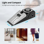 120dB Loudly Door Stop Alarm for Home Hotel Door Stopper Security Alarm 3 Levels Sensitivity Door Wedge Alarm