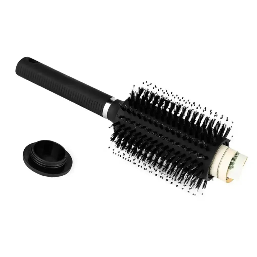 Secret Stash Hair Brush — Diversion Safe Hidden Compartment for Cash & Valuables
