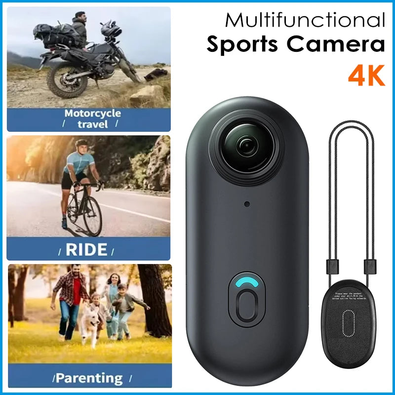 4K Mini Action Body Camera — Waterproof Helmet & Sport Cam with WiFi
