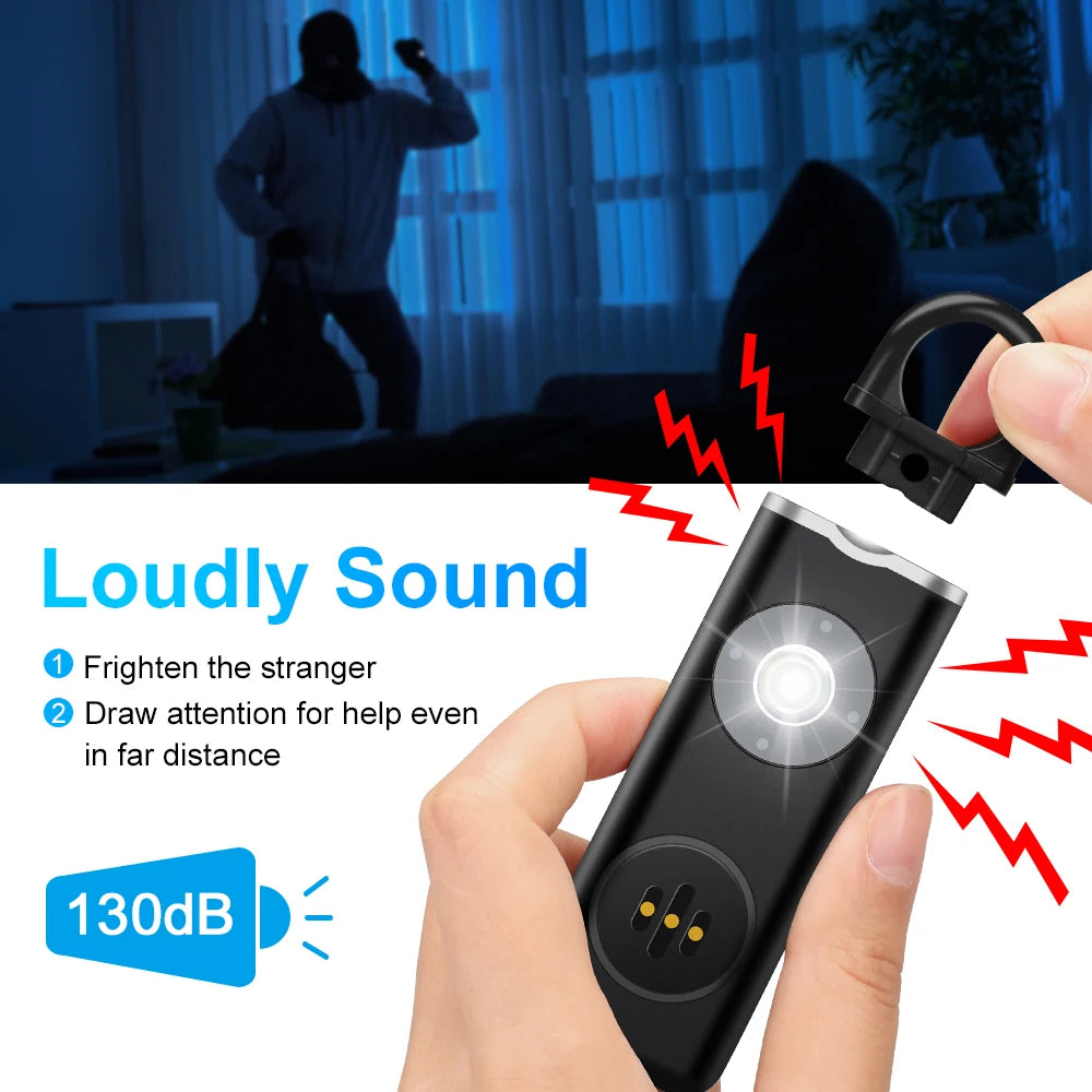 Hollarm 130dB Personal Safety Alarm — Loud Siren Keychain for Women, Children & Elderly