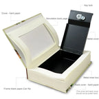 Classic Book Safe with Key Lock — Metal Steel Hidden Safe for Cash, Coins & Jewelry