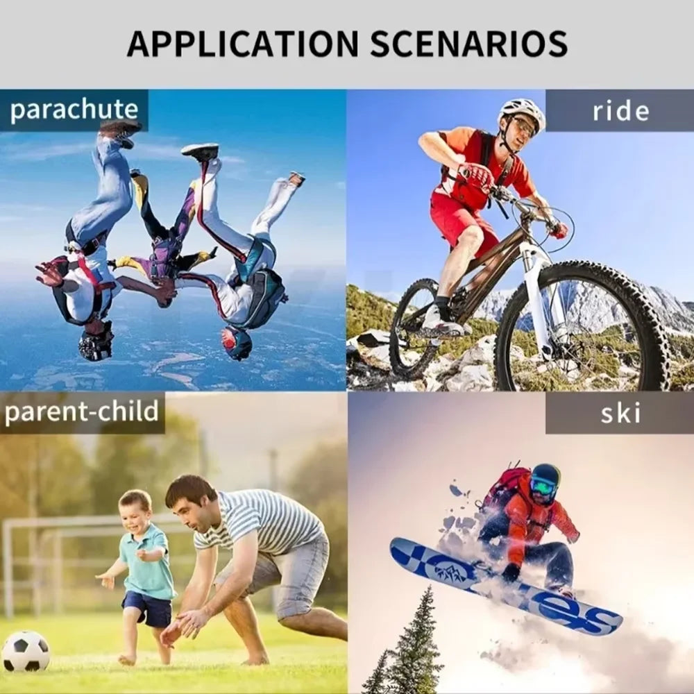 4K Mini Action Body Camera — Waterproof Helmet & Sport Cam with WiFi