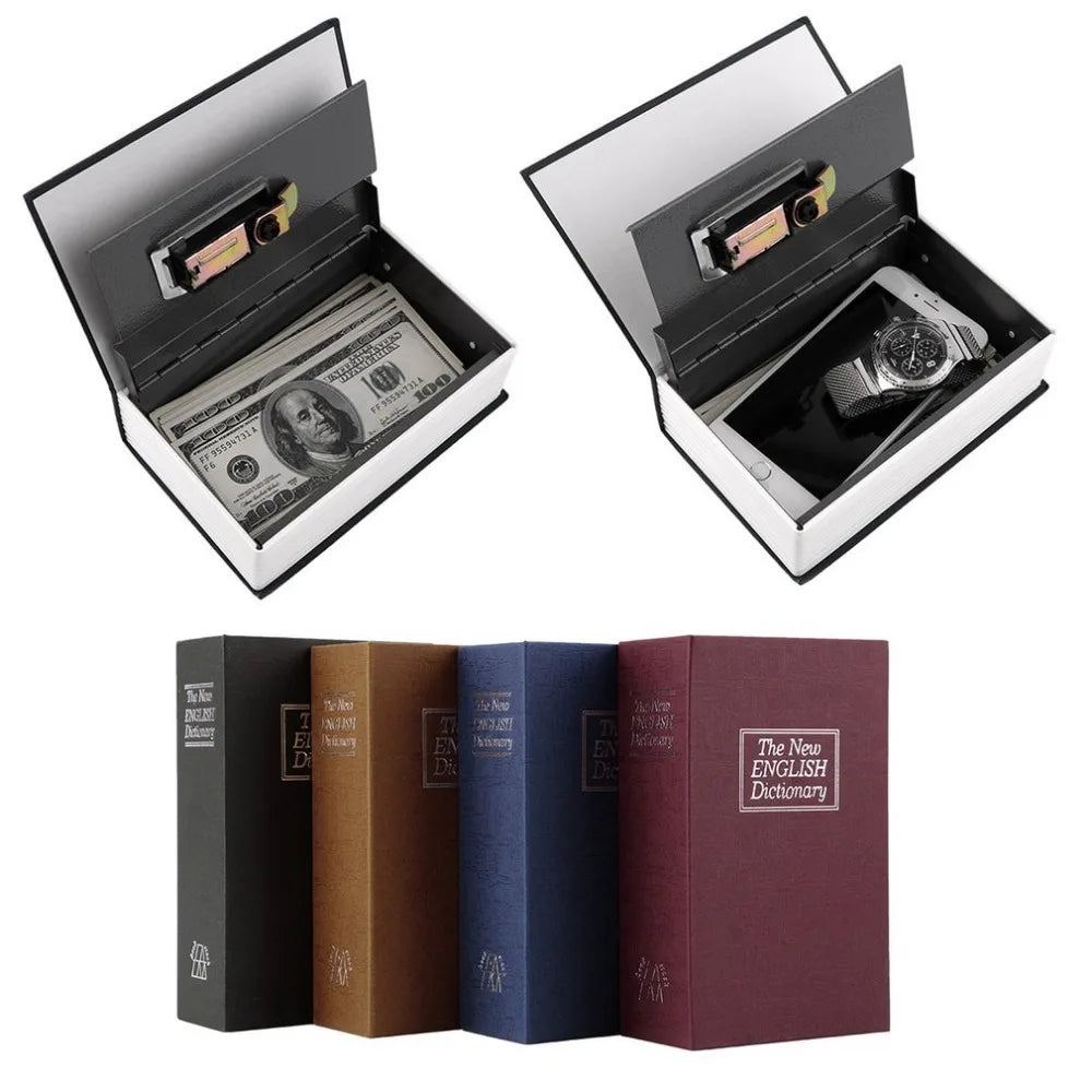 Dictionary Diversion Safe — Secret Book Safe with Lock for Cash, Jewelry & Keys