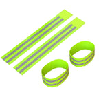 Reflective Bands Elastic Armband Wristband Ankle Leg Straps Kids Safety Reflector Tape Straps for Night Jogging Biking Running