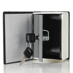 Classic Book Safe with Key Lock — Metal Steel Hidden Safe for Cash, Coins & Jewelry