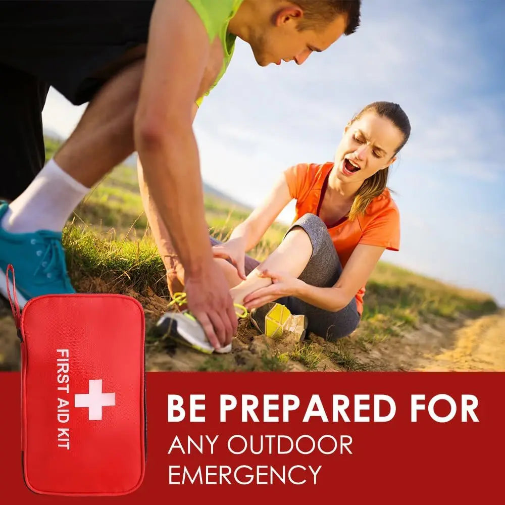 198-Piece Family First Aid Kit — Home, Car, Travel & Camping Ready