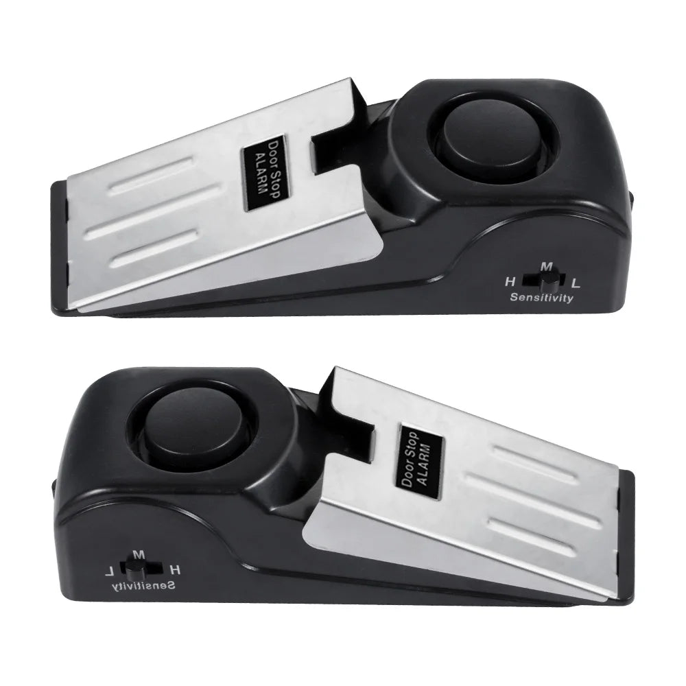 120dB Loudly Door Stop Alarm for Home Hotel Door Stopper Security Alarm 3 Levels Sensitivity Door Wedge Alarm