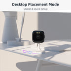 HEIYOUCAM 2K Window Security Camera — No-Drill Indoor & Outdoor Monitoring with Human Detection